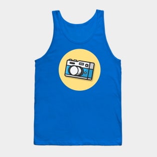 Camera Cartoon Vector Icon Illustration Tank Top